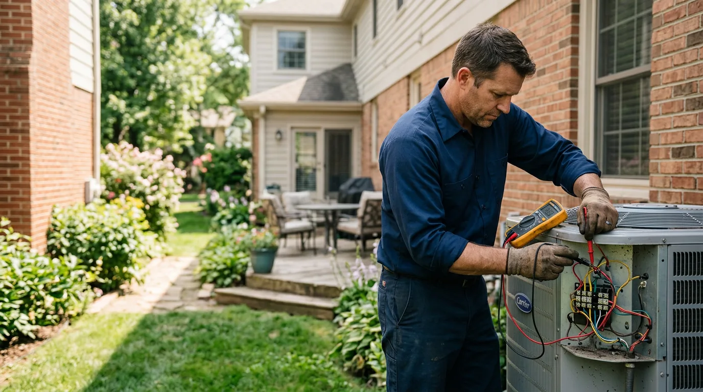 HVAC technician working near Green Mountain Falls, CO